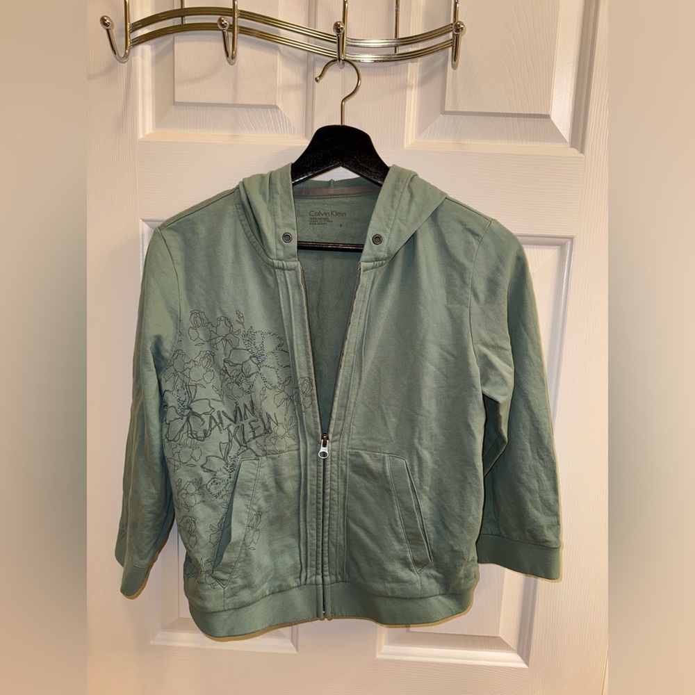 Calvin Klein Women’s Zip-Up Hoodie Jacket, Y2K Vintage - Size Small - Picture 4 of 9